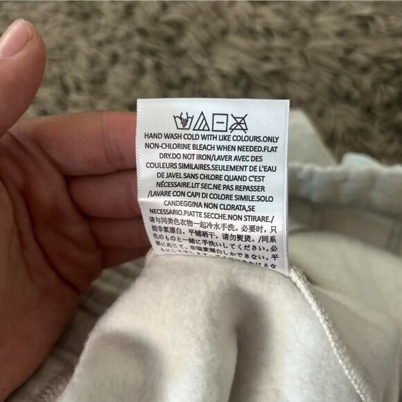 Essentials Fear Of God Light Oatmeal SS22 Hoodie & Sweatpants Set Size XS - Picture 11 of 11